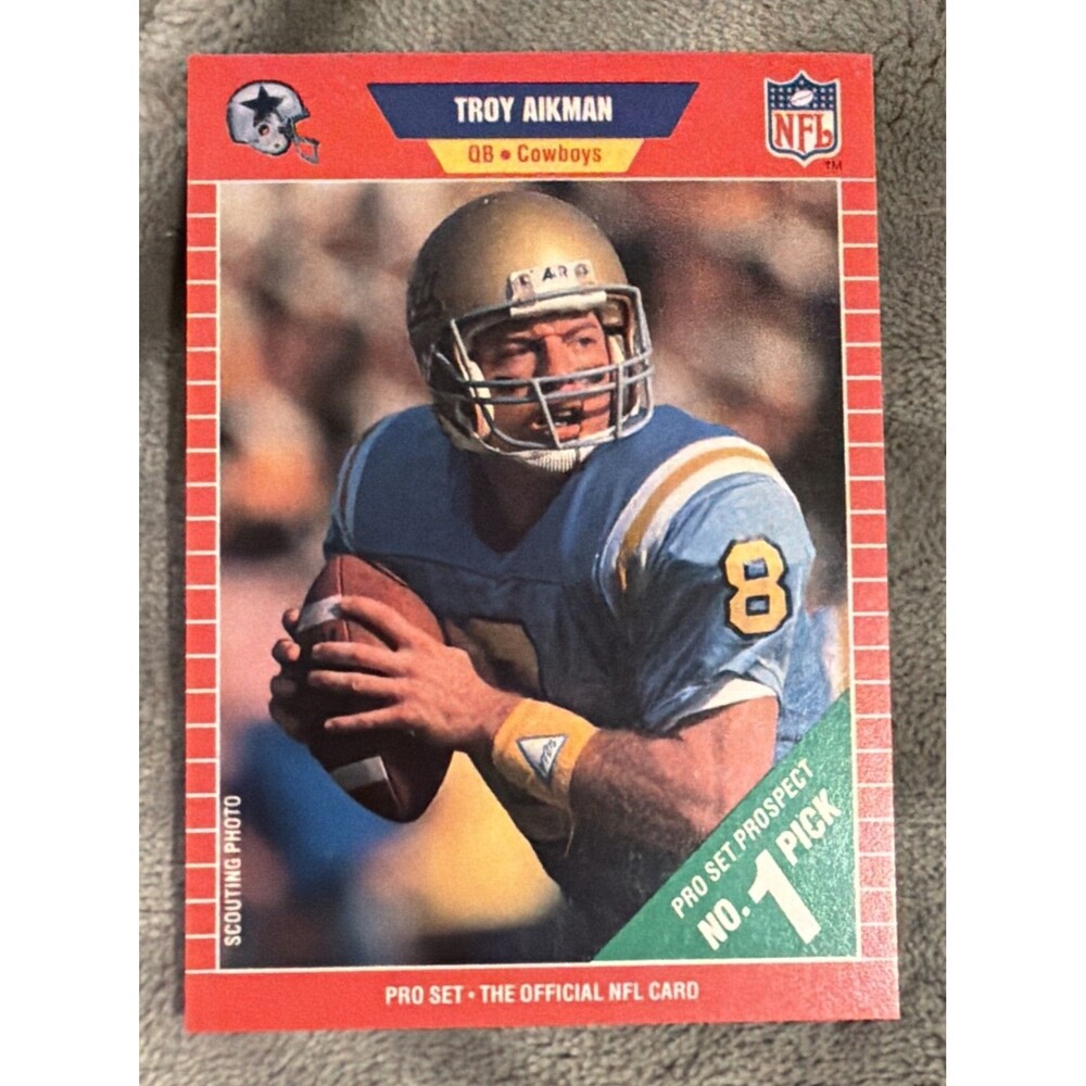 1989 Pro Set - Troy Aikman #490 (RC)